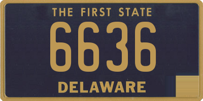 DE license plate 6636