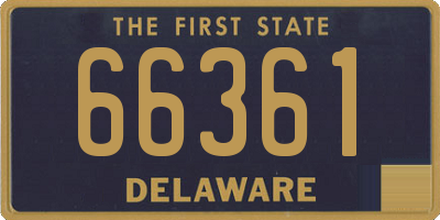 DE license plate 66361