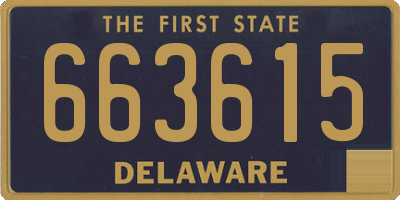 DE license plate 663615