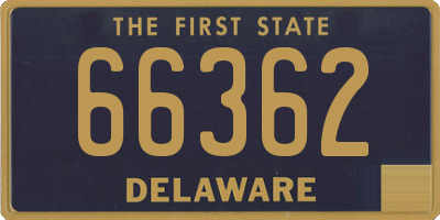 DE license plate 66362