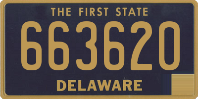 DE license plate 663620