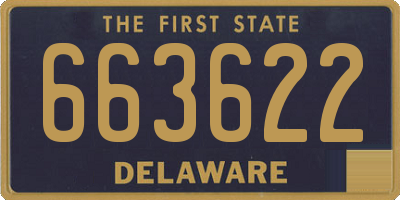 DE license plate 663622