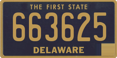DE license plate 663625