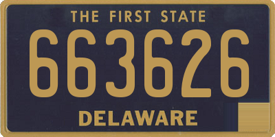 DE license plate 663626