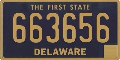 DE license plate 663656