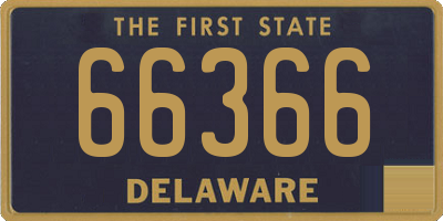 DE license plate 66366