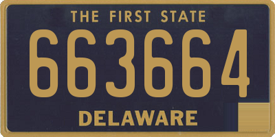 DE license plate 663664