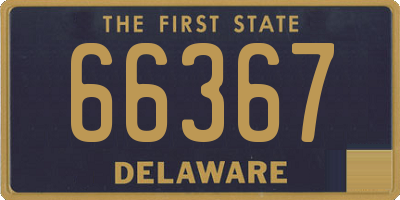 DE license plate 66367