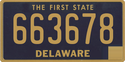 DE license plate 663678