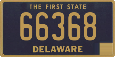 DE license plate 66368