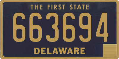DE license plate 663694