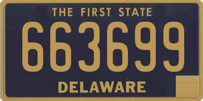 DE license plate 663699