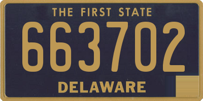 DE license plate 663702