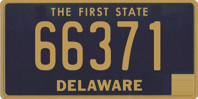 DE license plate 66371
