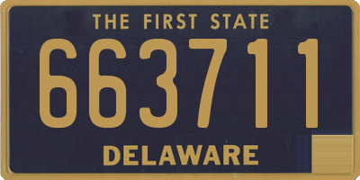 DE license plate 663711