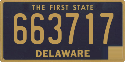 DE license plate 663717