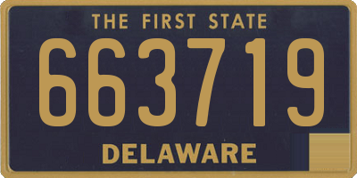DE license plate 663719