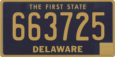 DE license plate 663725