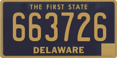 DE license plate 663726