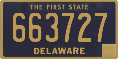 DE license plate 663727