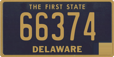 DE license plate 66374