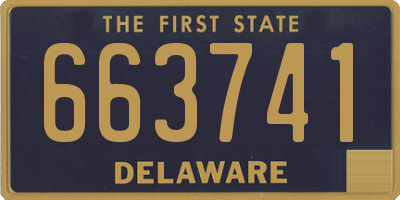 DE license plate 663741
