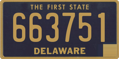 DE license plate 663751