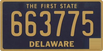 DE license plate 663775