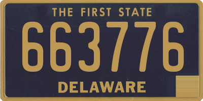 DE license plate 663776