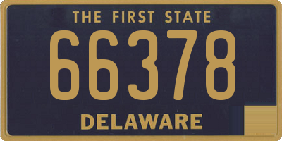DE license plate 66378