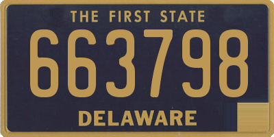 DE license plate 663798