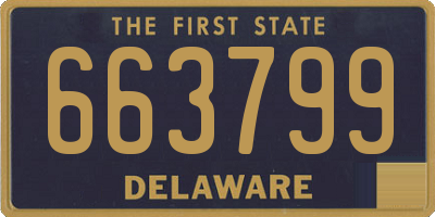 DE license plate 663799