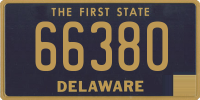 DE license plate 66380