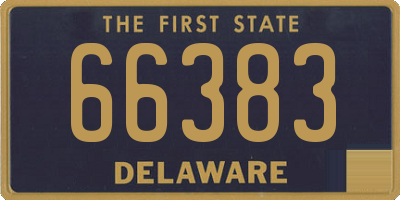 DE license plate 66383