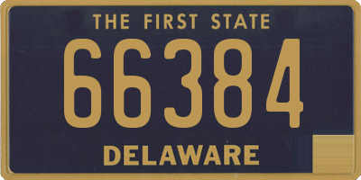 DE license plate 66384