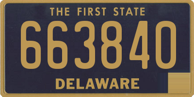 DE license plate 663840