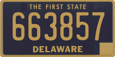 DE license plate 663857