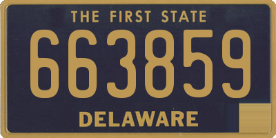 DE license plate 663859