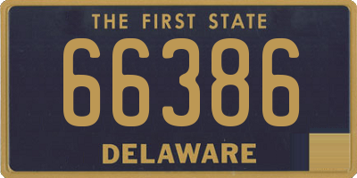 DE license plate 66386
