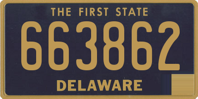 DE license plate 663862