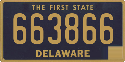 DE license plate 663866