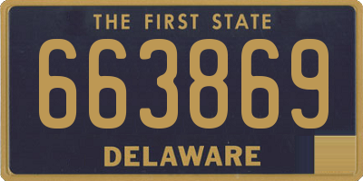 DE license plate 663869