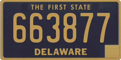 DE license plate 663877