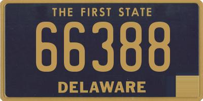 DE license plate 66388