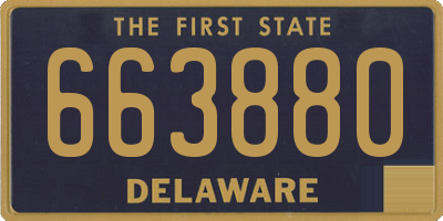 DE license plate 663880