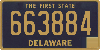 DE license plate 663884