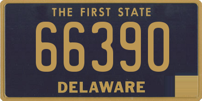 DE license plate 66390