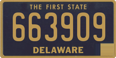 DE license plate 663909