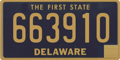 DE license plate 663910
