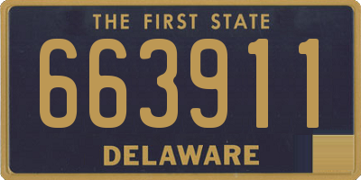 DE license plate 663911